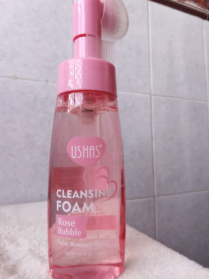 Make-up remover micellar foam with rose extract